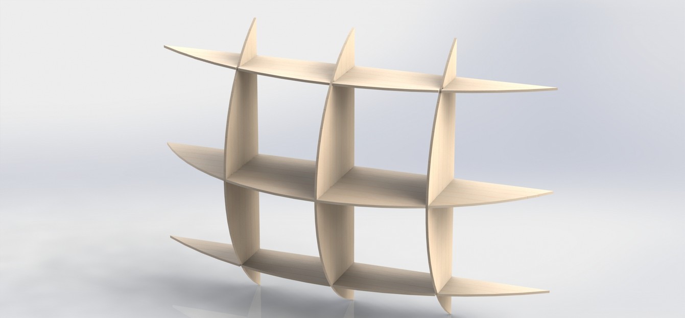 Shelf Design For Laser Cutting DXF File MDF Woodworking ...
